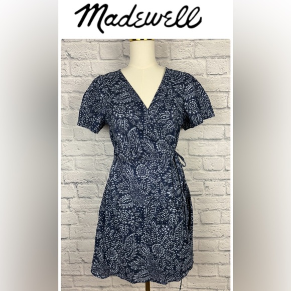 Madewell Dresses & Skirts - NWT Madewell Paisley wrap dress size M